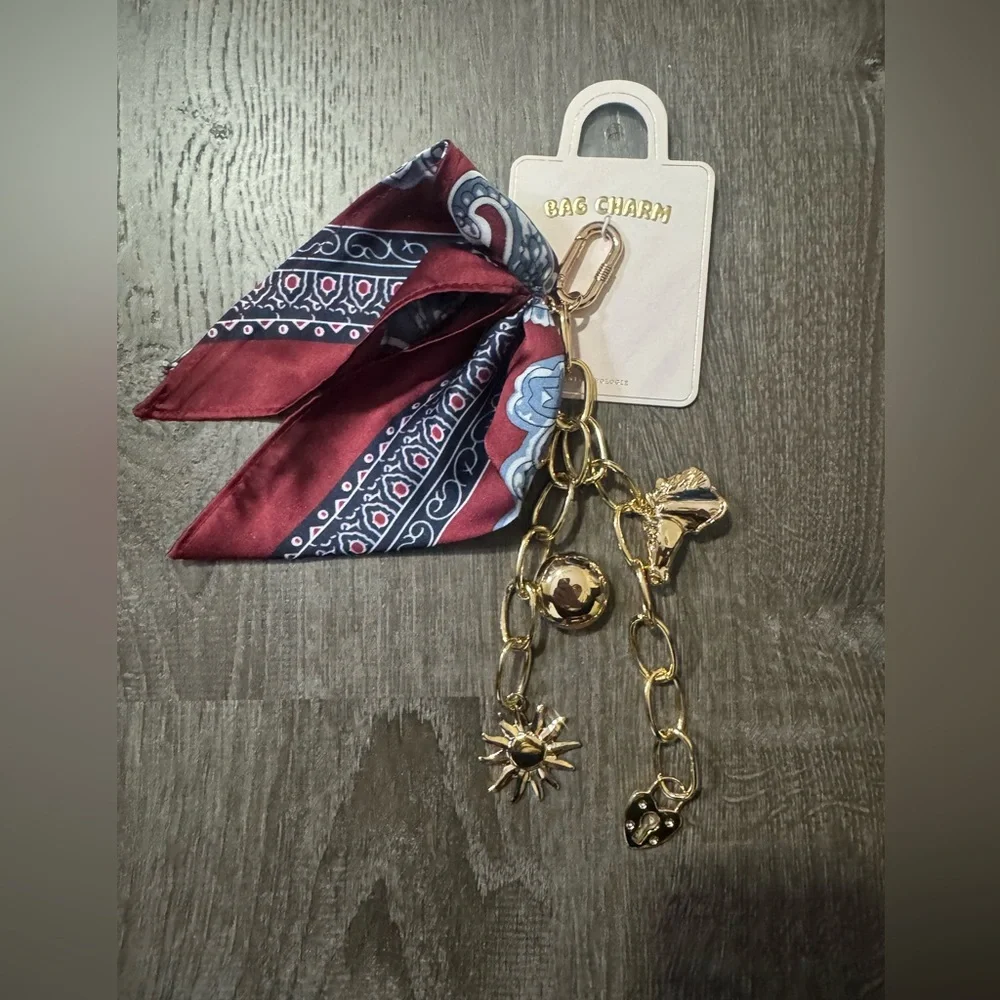 NWT Anthropologie Heritage Bow Bag Charm 🐎☀️❤️🔒